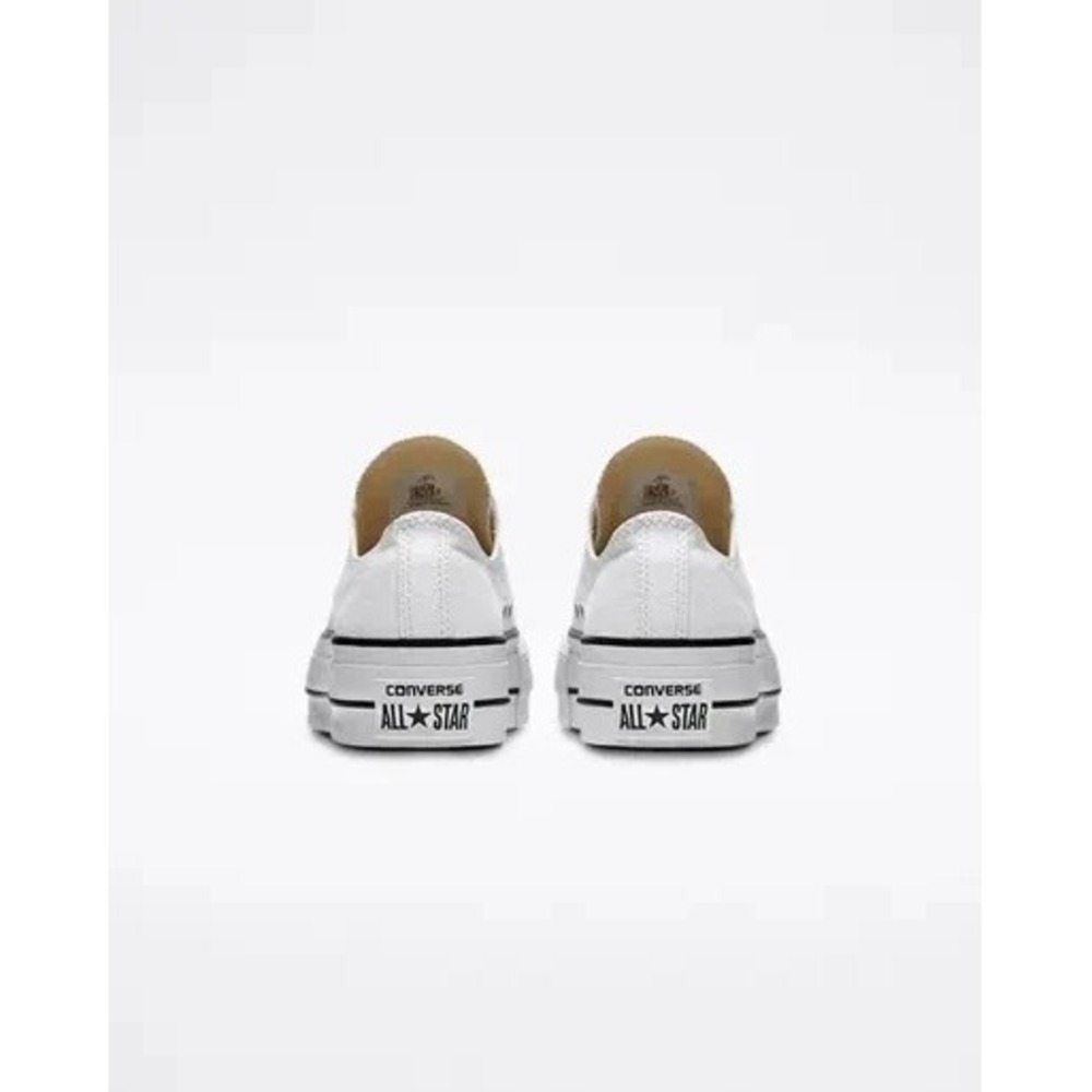 Converse Chuck All Str Platform Lift Low Womens Sz 5.5 White/Black Shoes 560251C - Picture 4 of 5